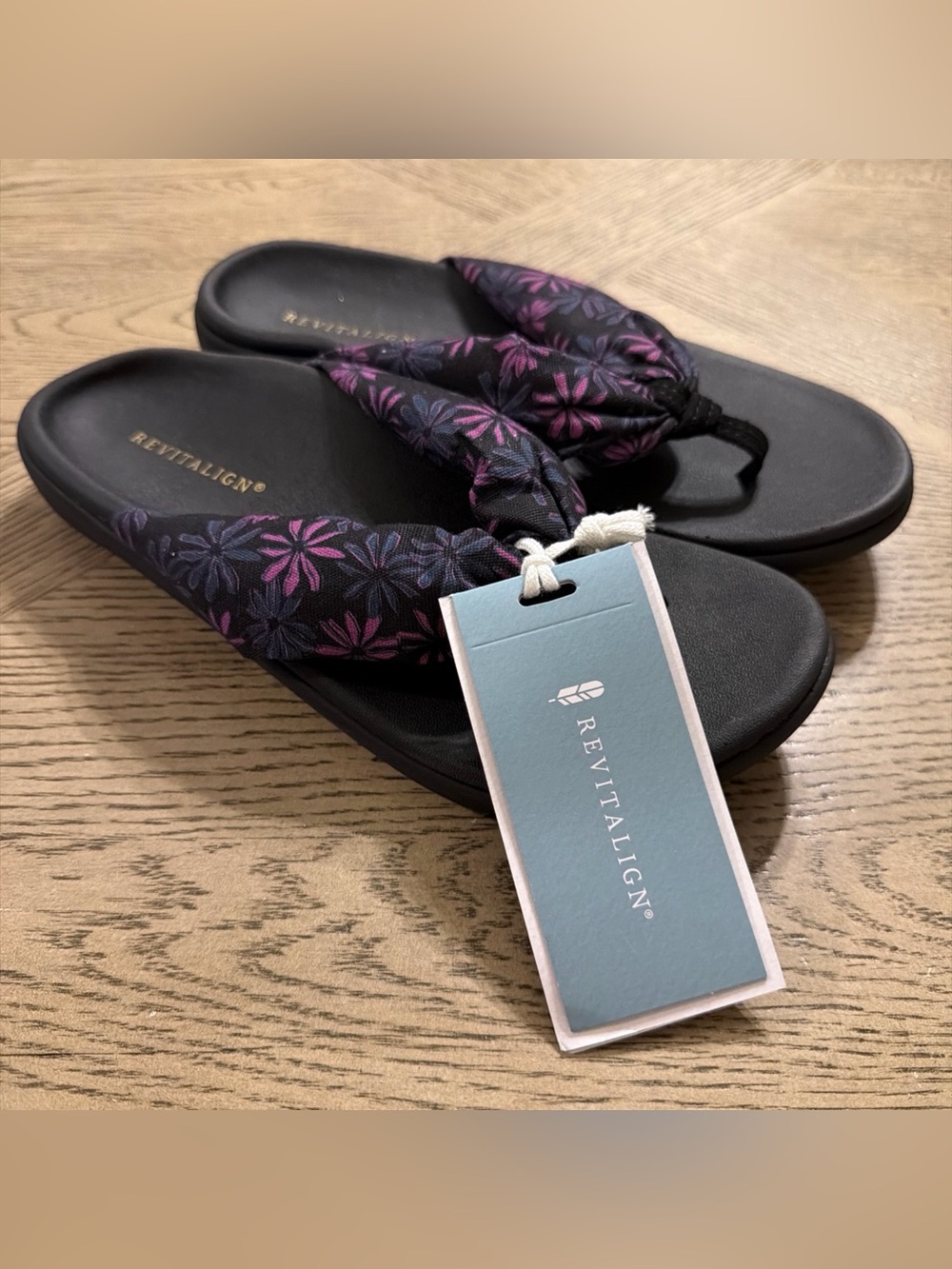 Revitalign Women's Tahiti Flip-Flop, Plum, 8